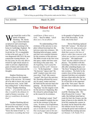 The Mind of God (Jerry Fite)