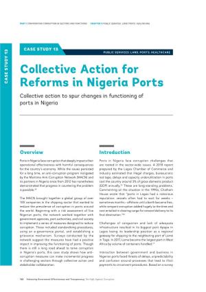 Collective Action for Reforms in Nigeria Ports