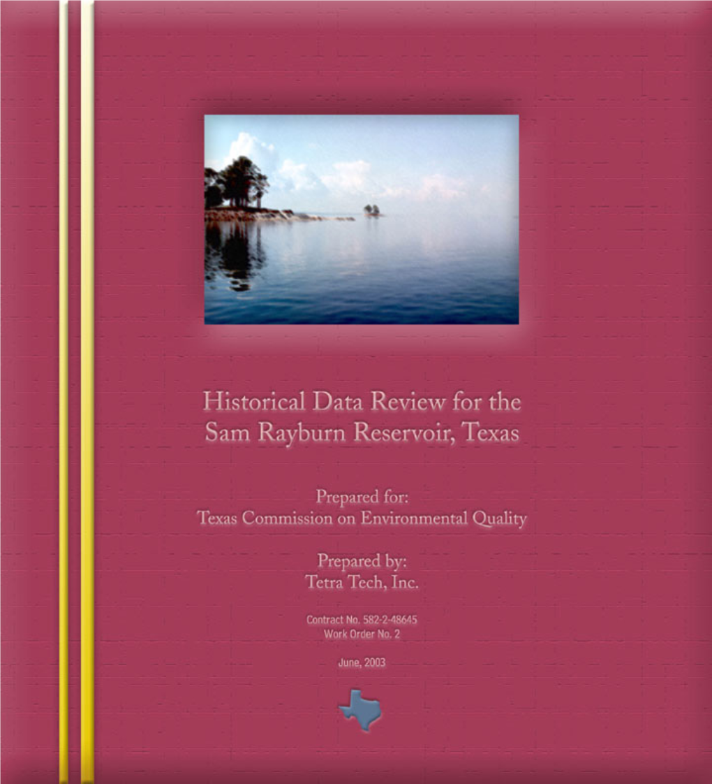 Historical Data Review for Sam Rayburn Reservoir