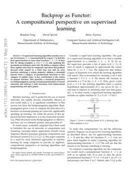 Backprop As Functor: a Compositional Perspective on Supervised Learning