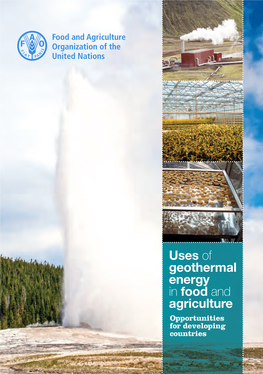 Geothermal Energy in Food and Agriculture