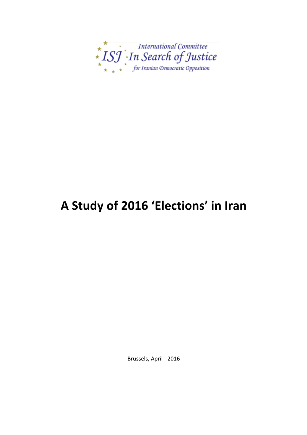 A Study of 2016 'Elections' in Iran