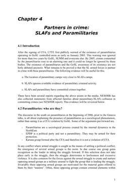 Chapter 4 Partners in Crime: Slafs and Paramilitaries
