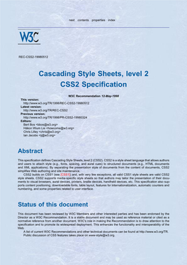 CSS2 Specification