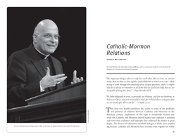 Catholic-Mormon Relations