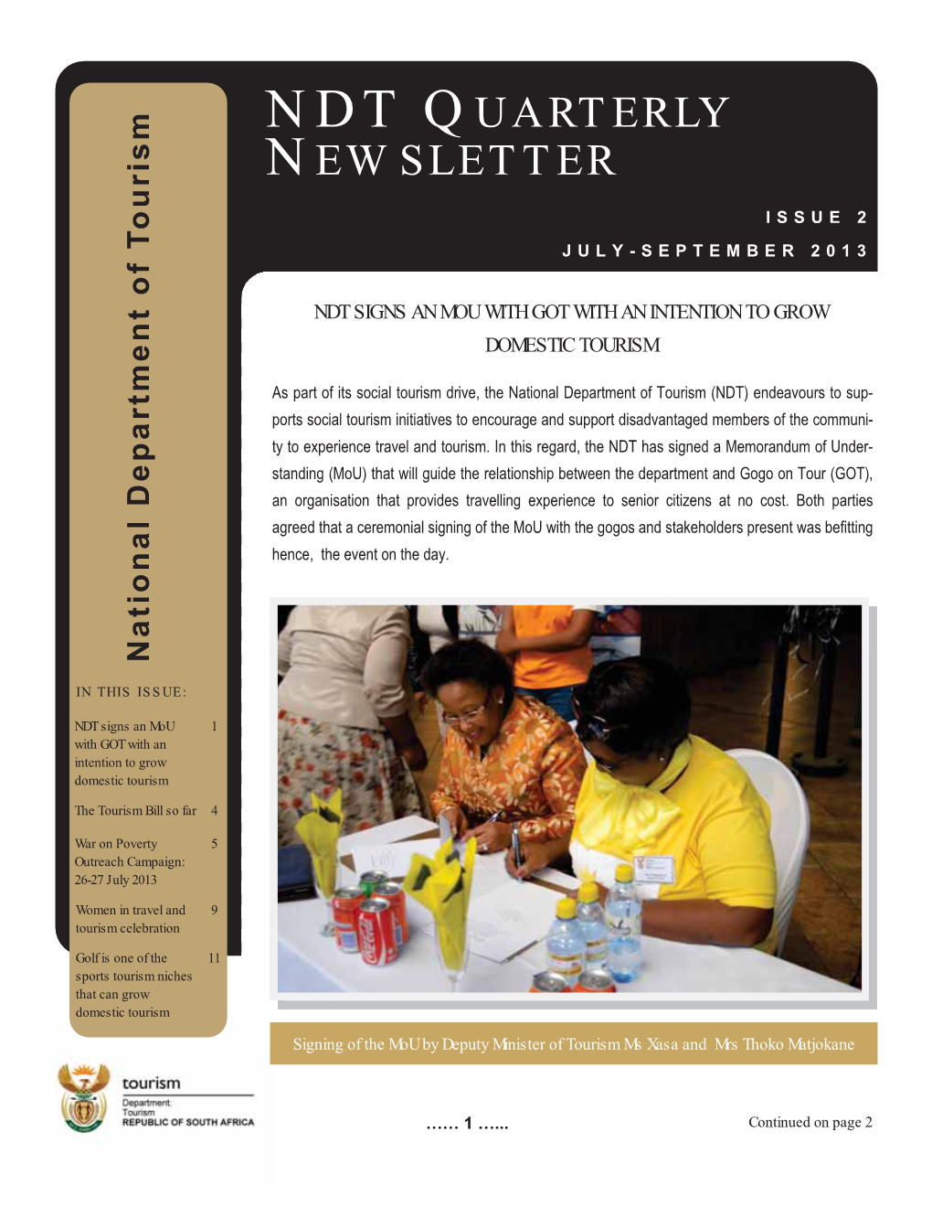 Ndt Quarterly Newsletter