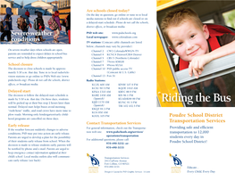 Riding the Bus Brochure