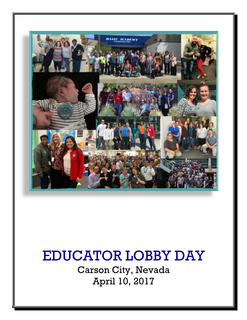 EDUCATOR LOBBY DAY Carson City, Nevada April 10, 2017