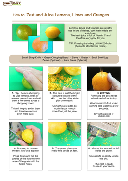 How to ZEST and JUICE LEMONS, LIMES