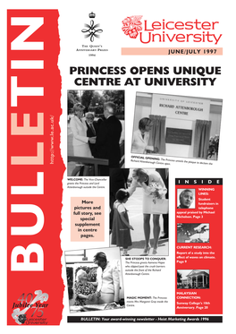 Princess Opens Unique Centre at University Tin