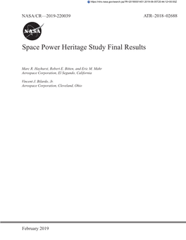 Space Power Heritage Study Final Results