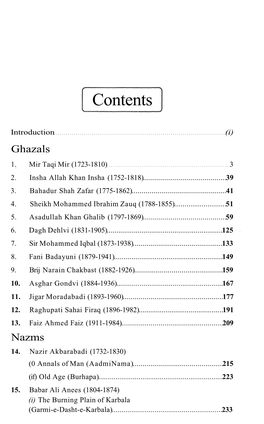 Glimpses of Urdu Poetry : Selected Ghazals, Nazms, Humorous Poetry, Rubaies; Text, Translation and Transliteration / K