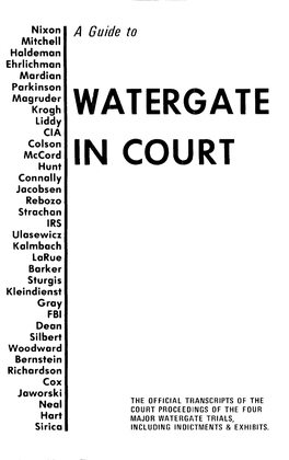 Watergate in Court