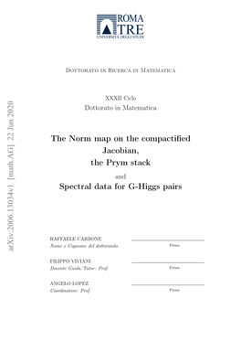 The Norm Map on the Compactified Jacobian, the Prym Stack Spectral