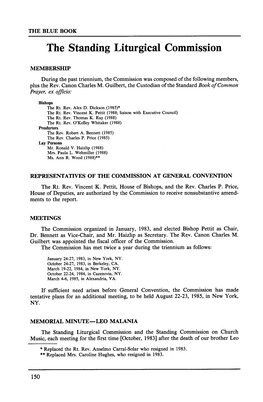 The Standing Liturgical Commission