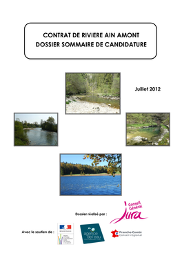 Contrat De Riviere Ain Amont Dossier Sommaire De Candidature