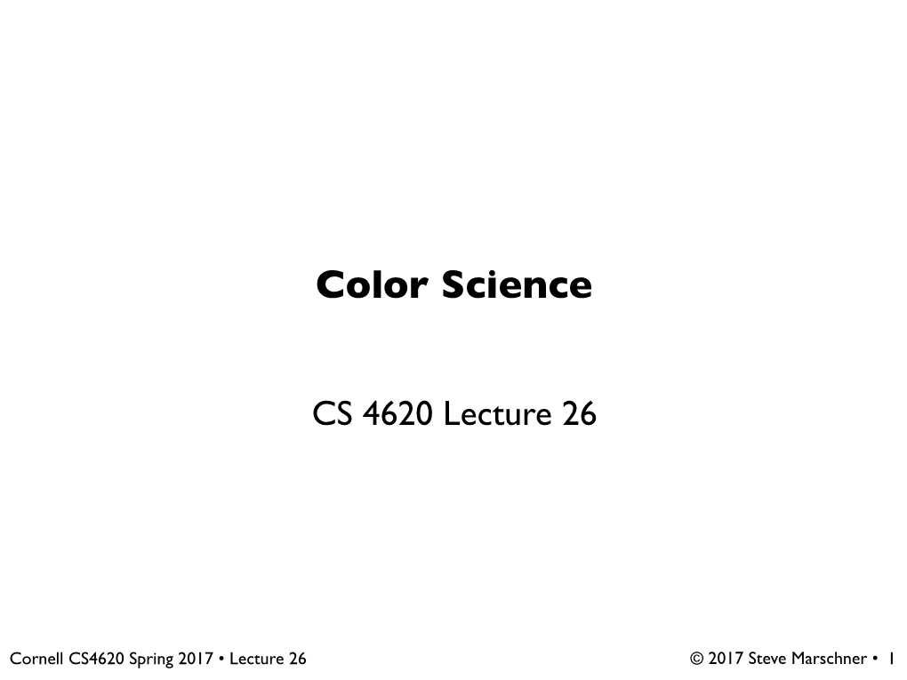 Color Science