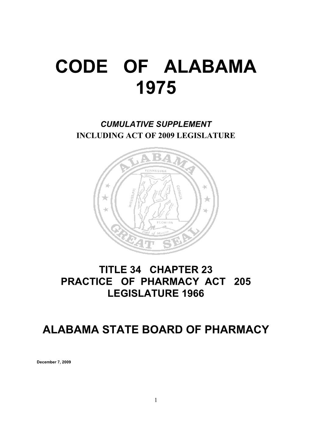 Code of Alabama 1975