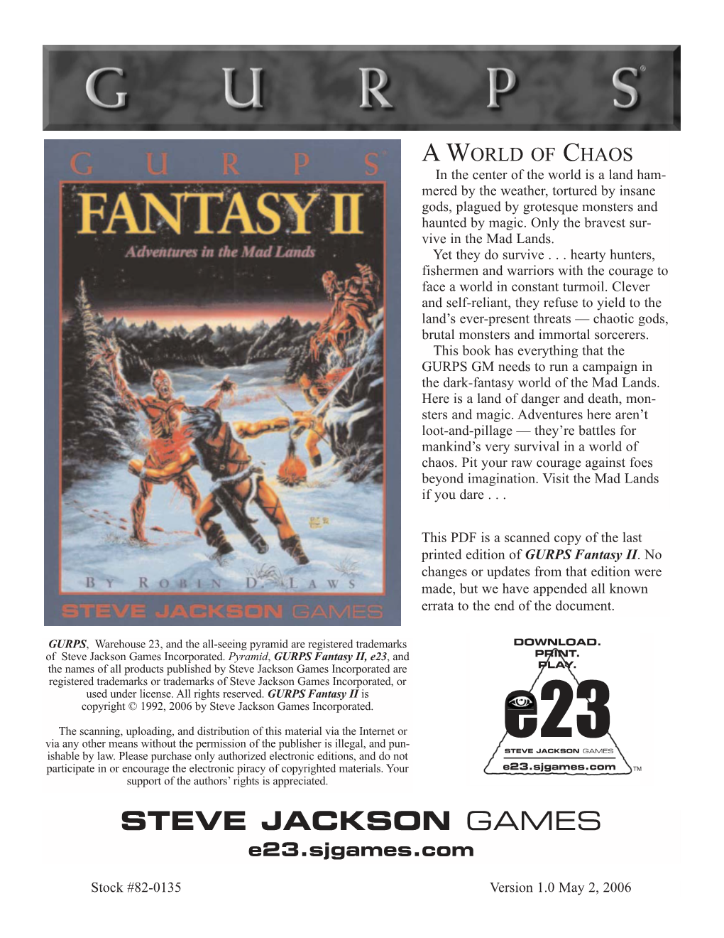 GURPS Classic Fantasy II