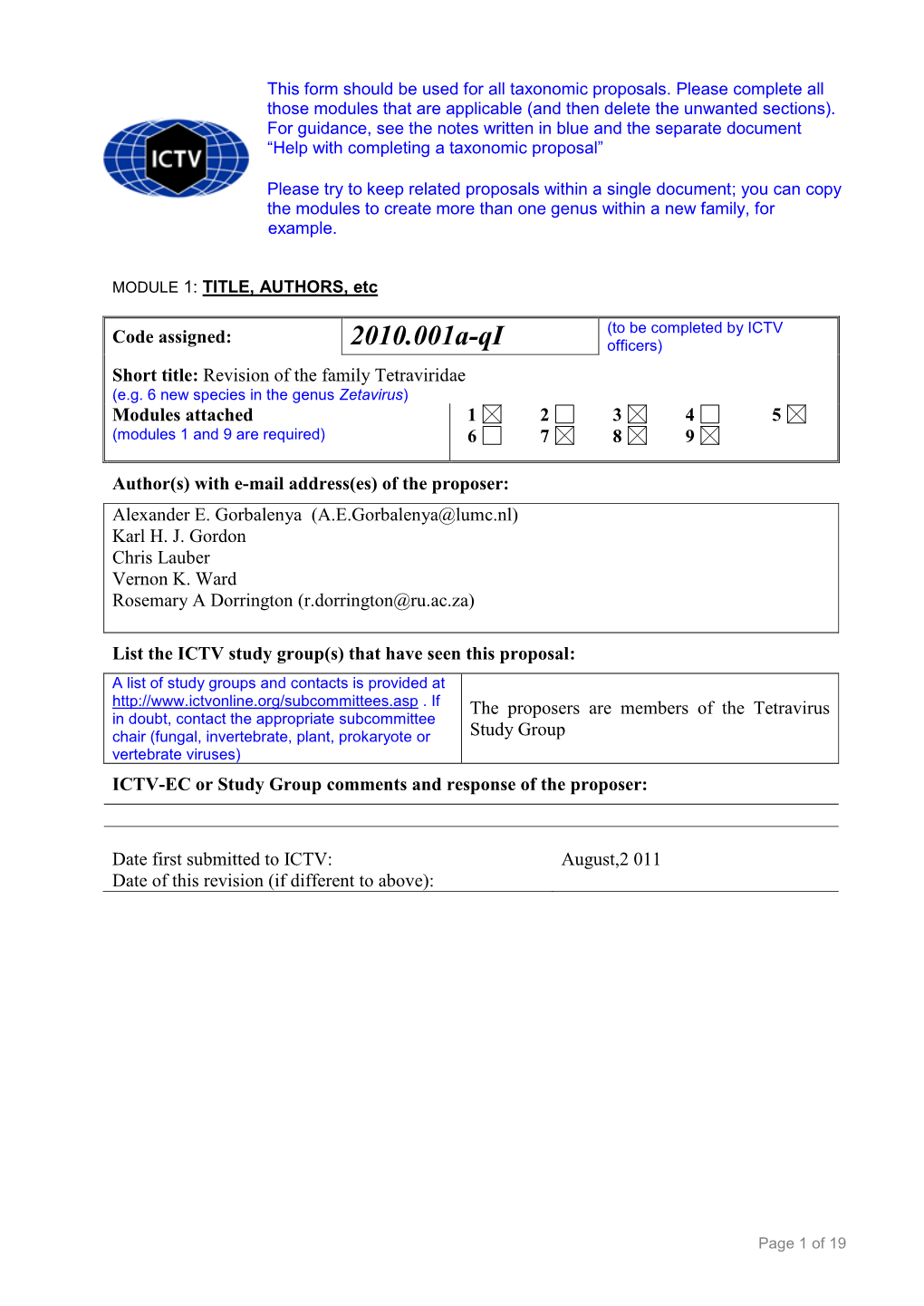 Complete Sections As Applicable