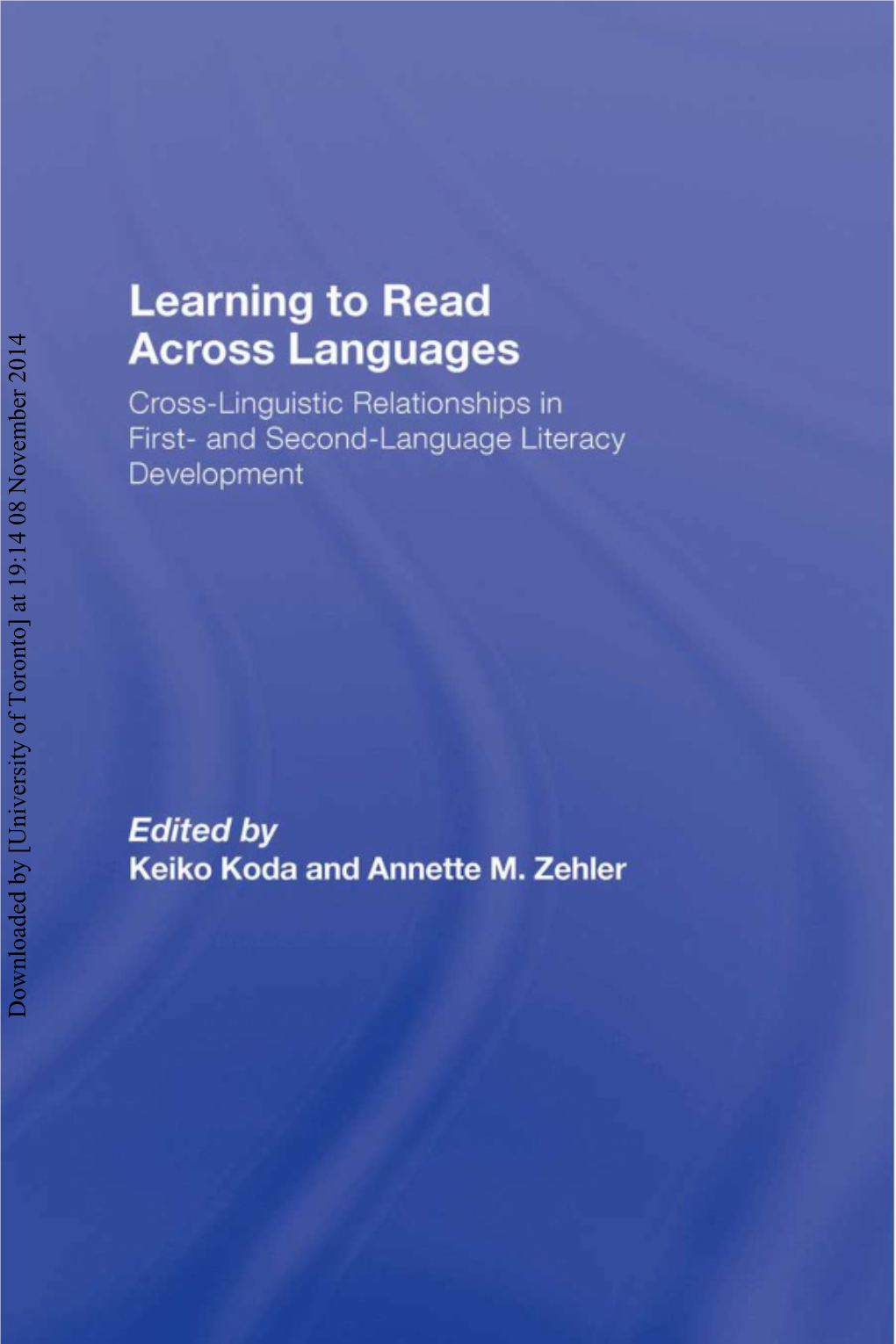 Learning to Read Across Languages