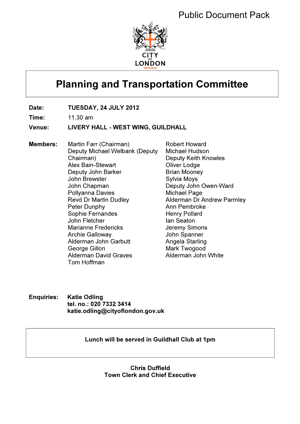 Planning and Transportation Committee