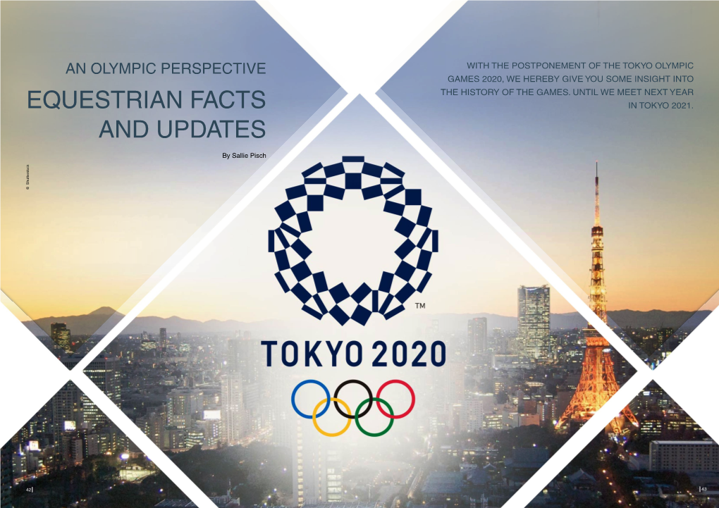 An Olympic Perspective Equestrian Facts and Updates