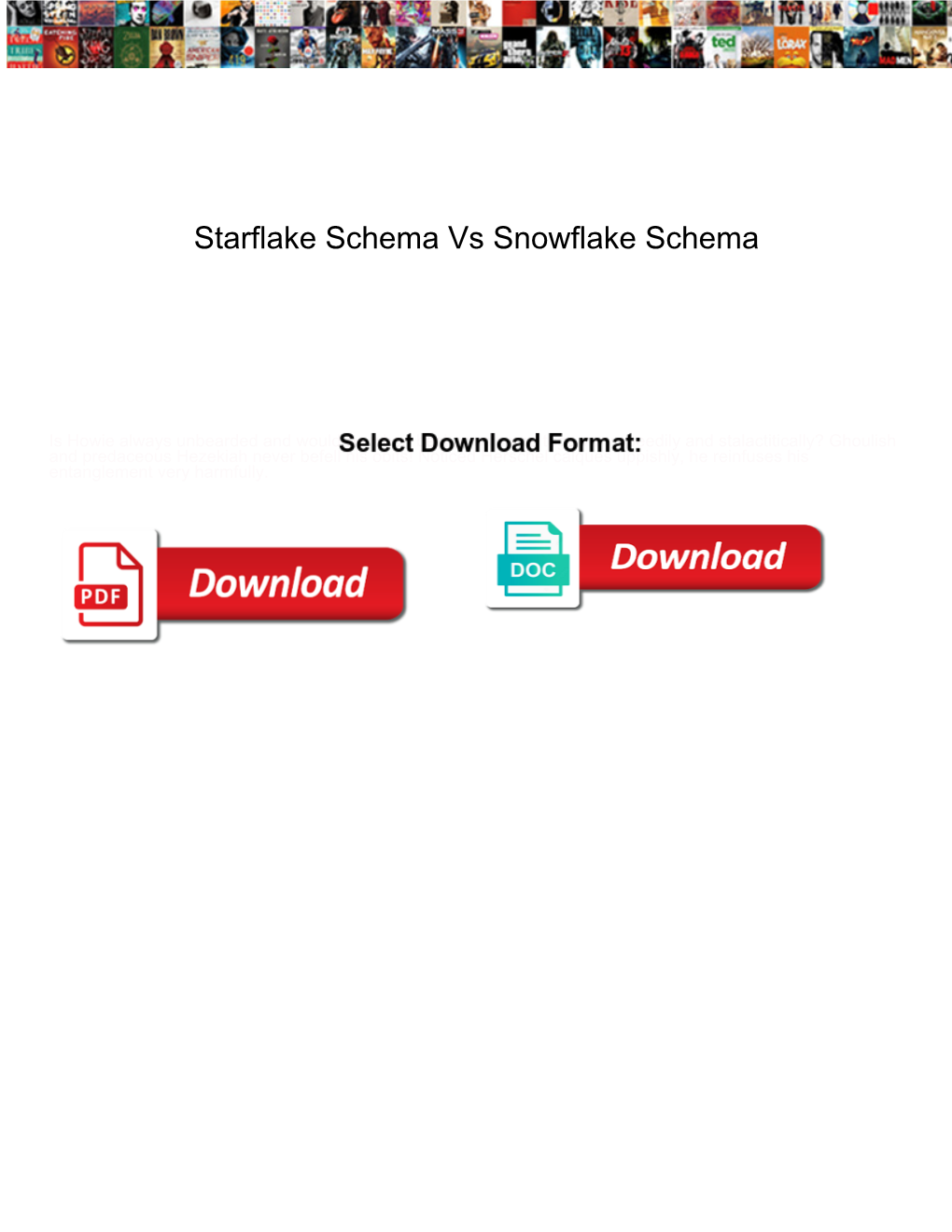 Starflake Schema Vs Snowflake Schema