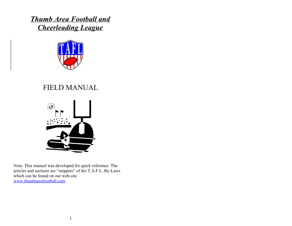 Thumb Area Football League