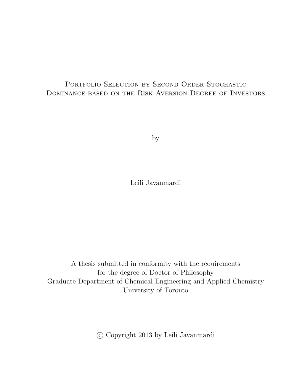 Portfolio Selection by Second Order Stochastic Dominance Based on the Risk Aversion Degree of Investors