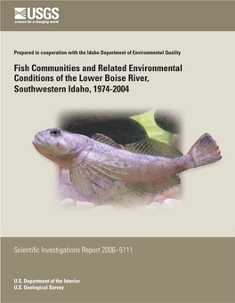 Fish Communities and Related Environmental Conditions of the Lower Boise River, Southwestern Idaho, 1974-2004