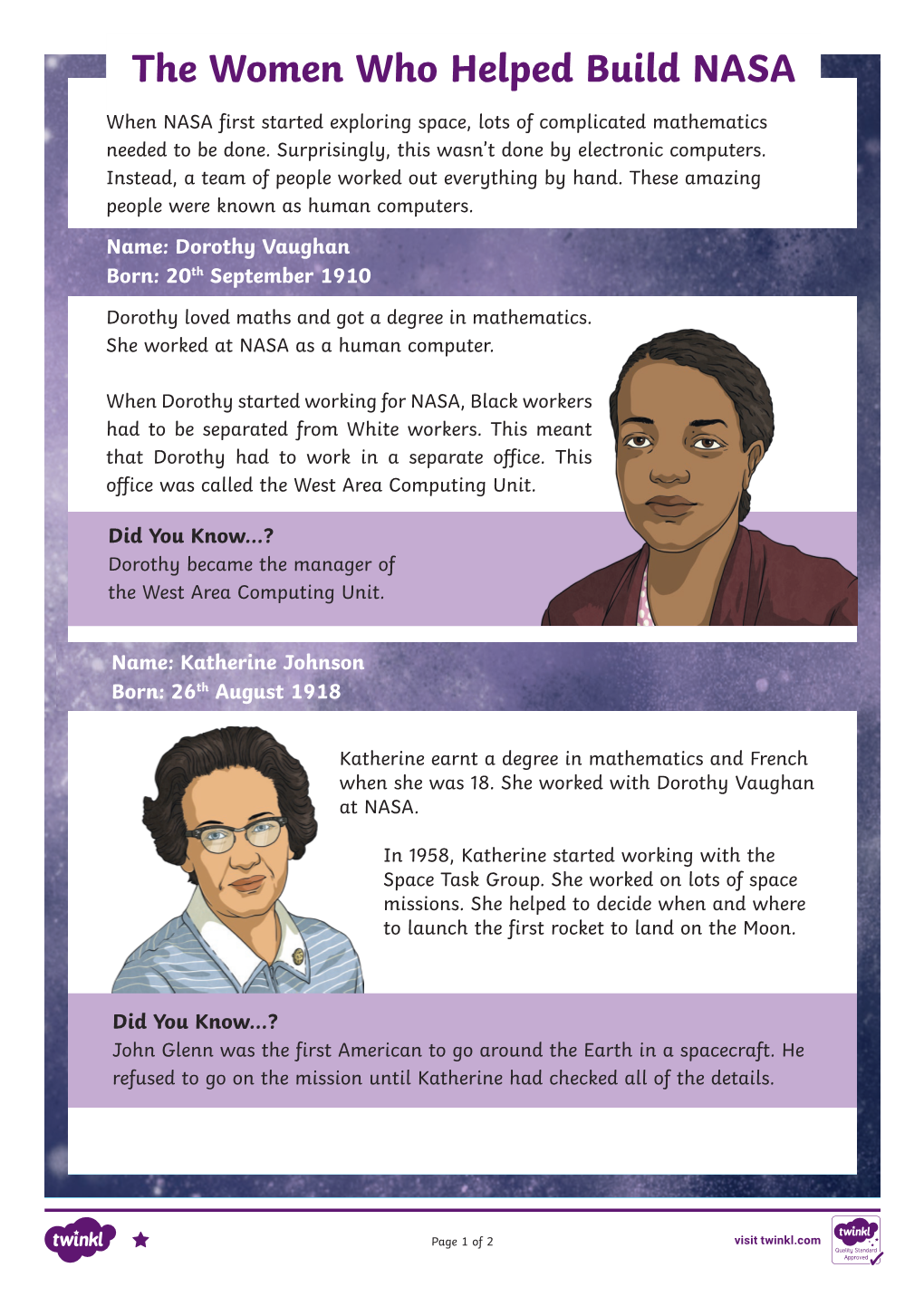 The Women Who Helped Build NASA - DocsLib