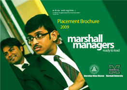Placement Brochure 2009 Marshall