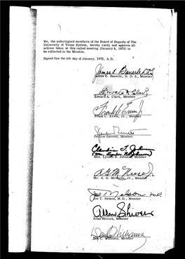 Board Minutes for January 9, 1973