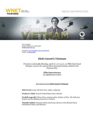 Dick Cavett's Vietnam