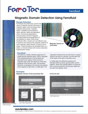 Domain Detection Using Ferrofluid