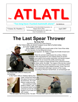 2007-2 the Atlatl
