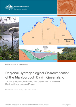 Technical Report for the National Collaboration Framework Regional Hydrogeology Project