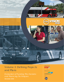 Volume 3: Defining Projects and Plans Prepared By