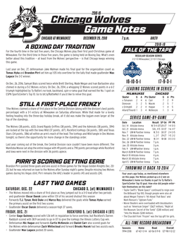 Chicago Wolves Game Notes CHICAGO at MILWAUKEE DECEMBER 26, 2018 7 P.M