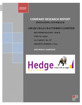 COMPANY RESEARCH REPORT October 28, 2010 Sky