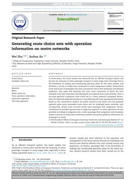 Generating Route Choice Sets with Operation Information on Metro Networks