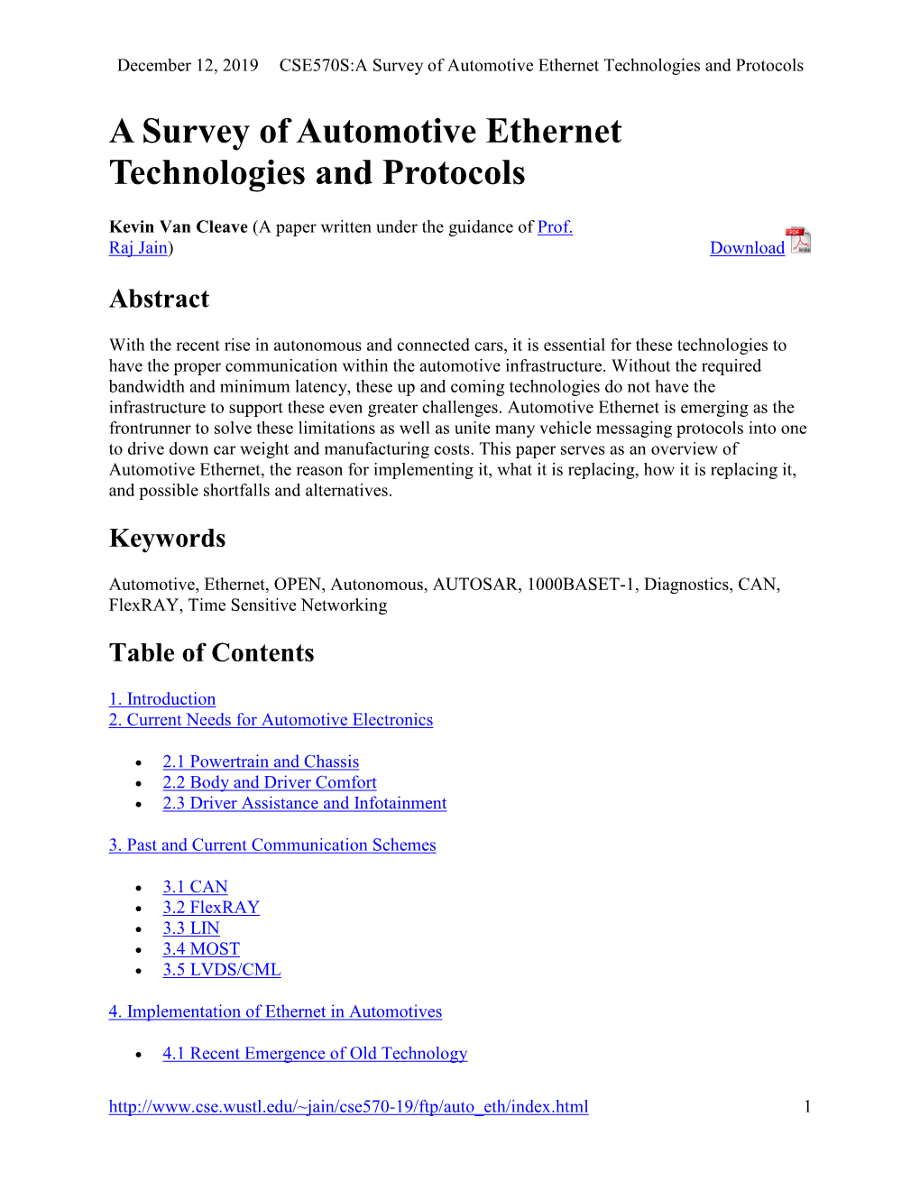 A Survey of Automotive Ethernet Technologies and Protocols