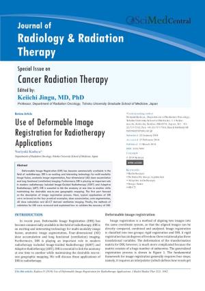 Use of Deformable Image Registration for Radiotherapy Applications