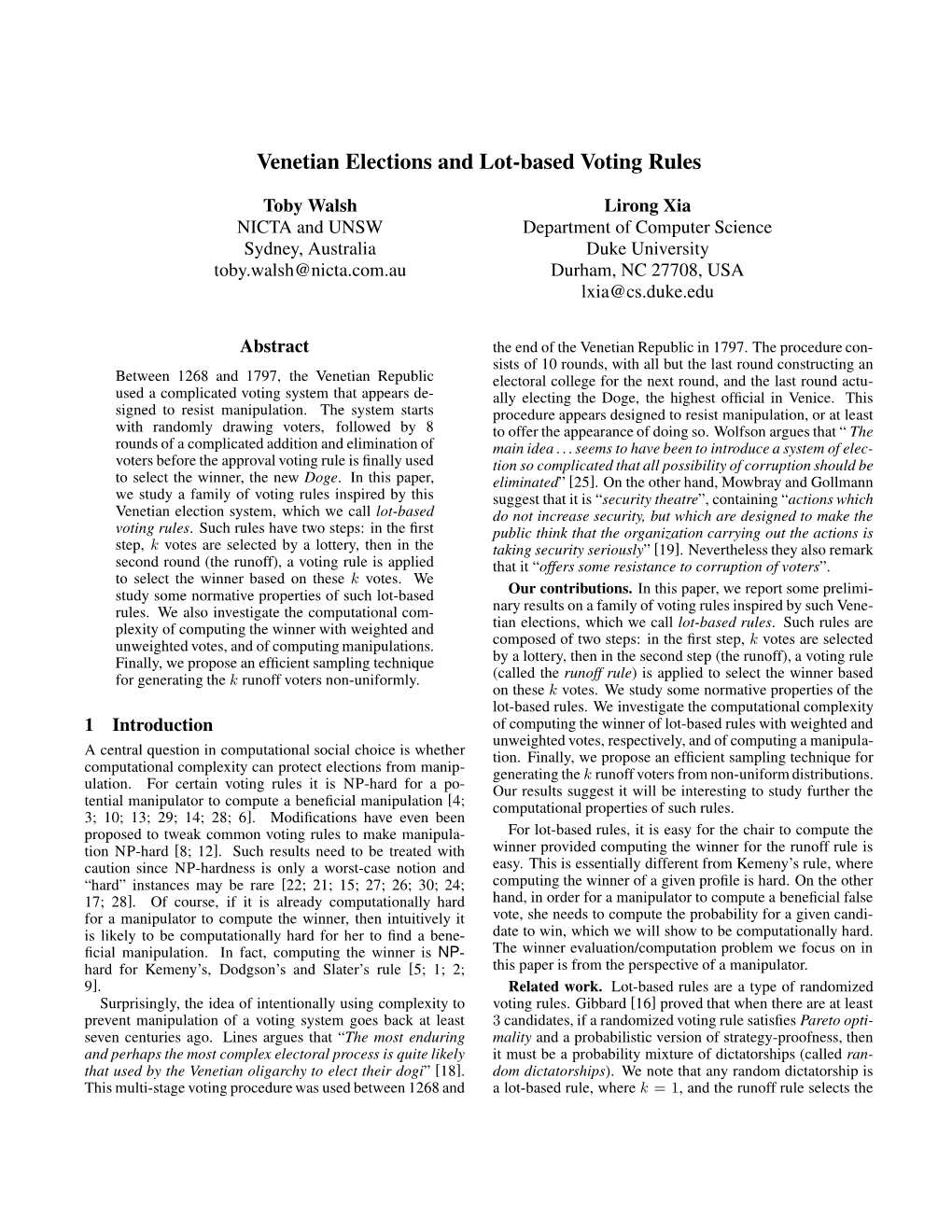 Venetian Elections and Lot-Based Voting Rules