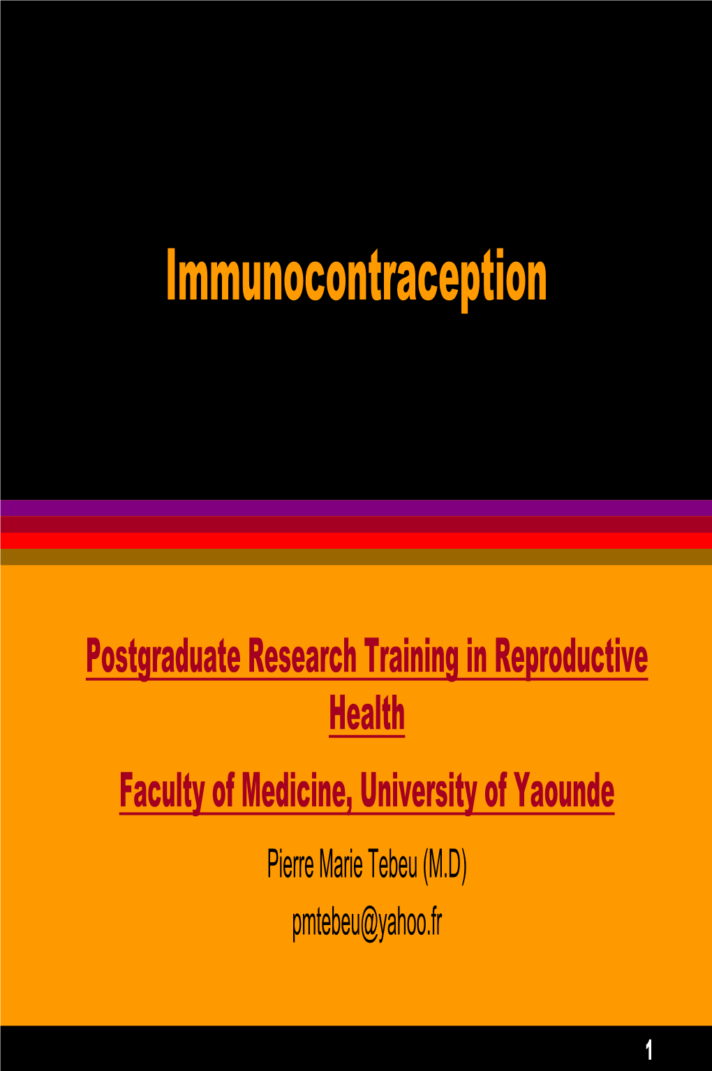 Immunocontraception