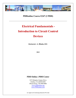 Electrical Fundamentals - Introduction to Circuit Control Devices