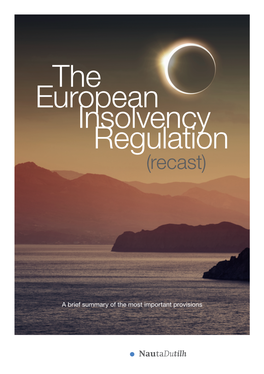 The European Insolvency Regulation (Recast)