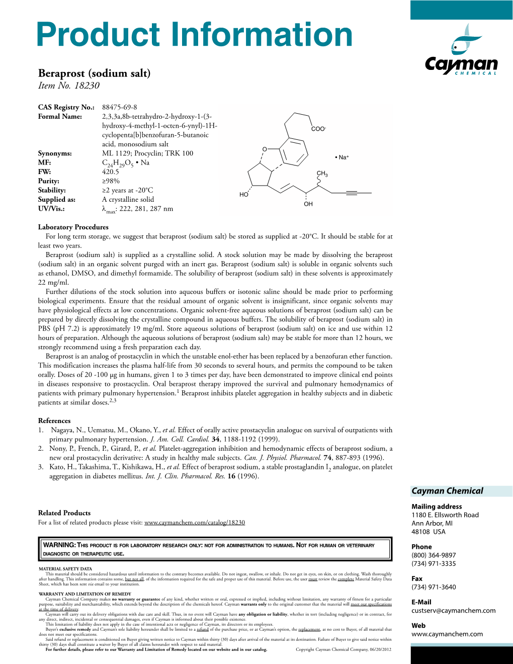 Download Product Insert (PDF)