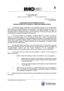 SN.1/Circ.243/Rev.2 14 June 2019 GUIDELINES for THE